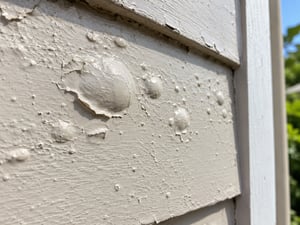 Exterior paint bubbling on a Hawaii home