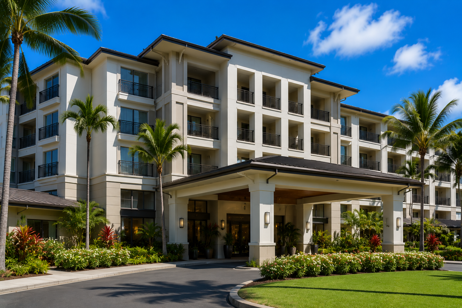 Hotel and hospitality painting sequenced by floor in Hawaii