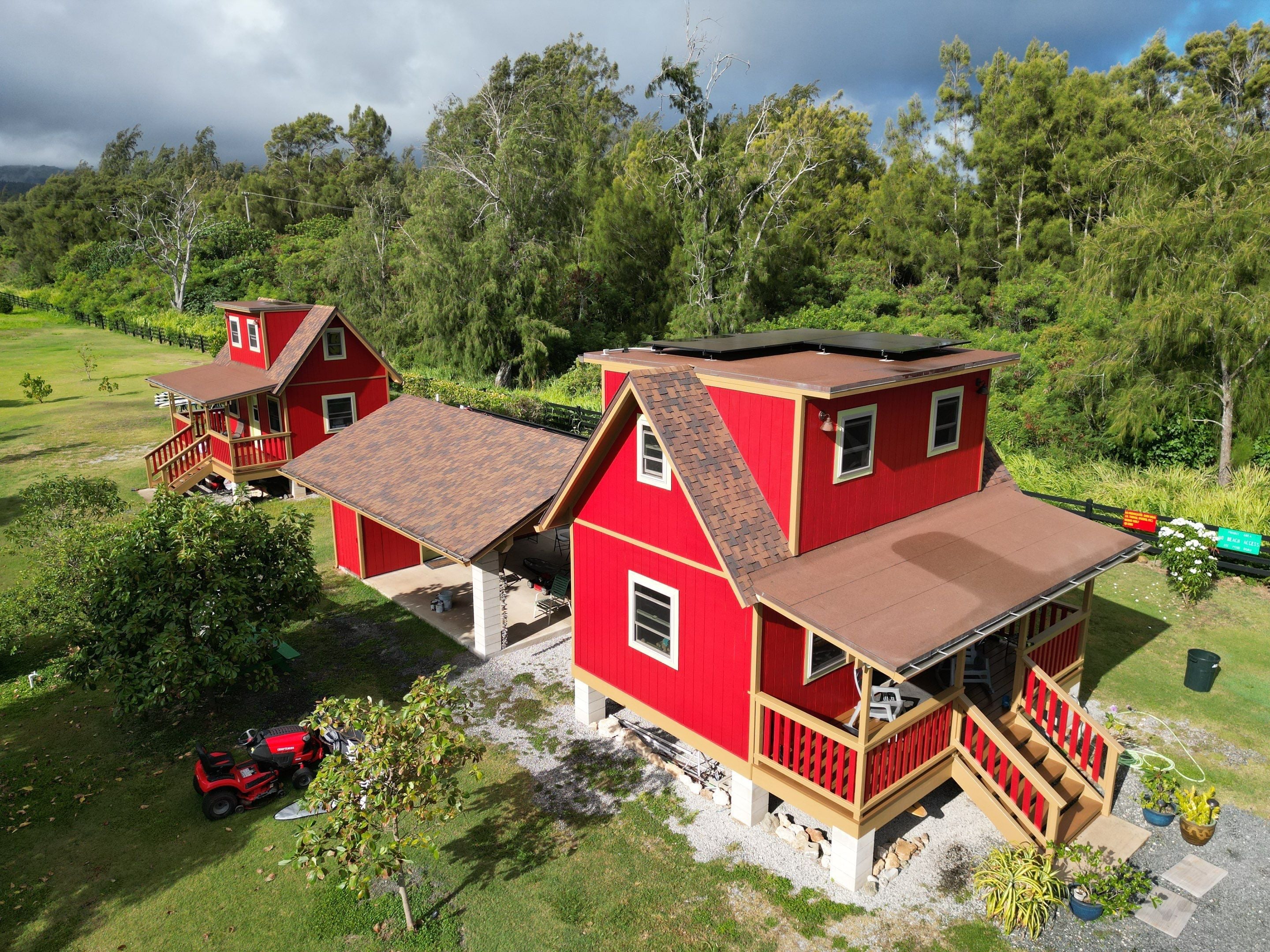 Exterior repaint on a sun-exposed elevation in Oahu, Hawaii