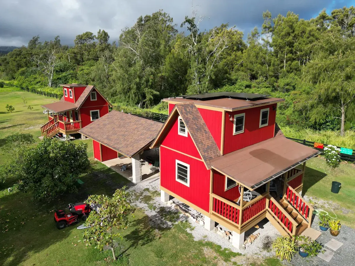 Exterior repaint on a sun-exposed elevation in Oahu, Hawaii
