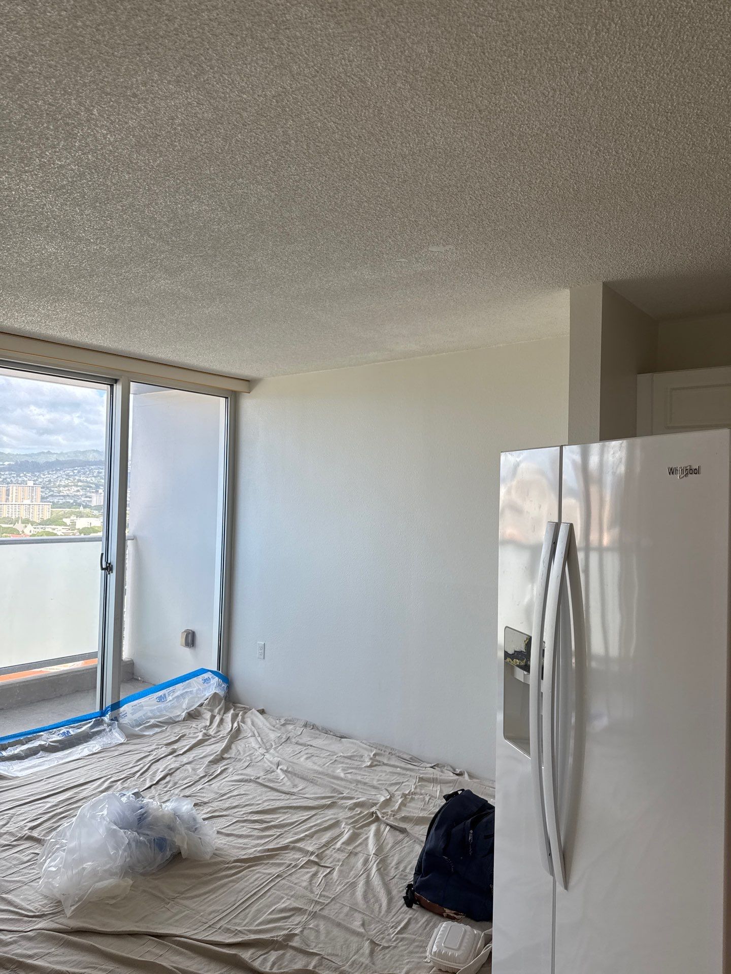 Repainted interior living space in Honolulu, Oahu